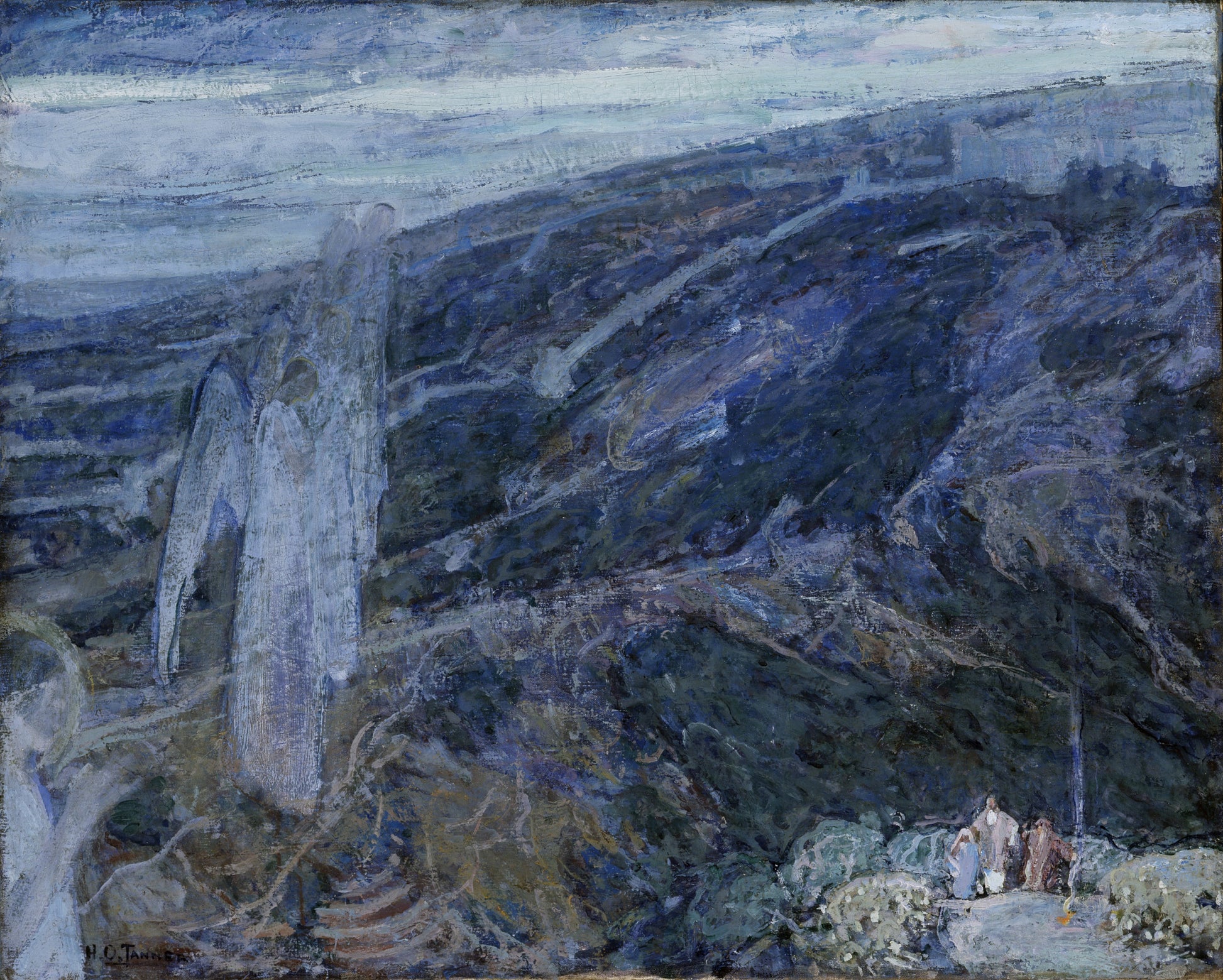 Henry Ossawa Tanner:Angels Appearing before the Shepherds,16x12"(A3)Poster