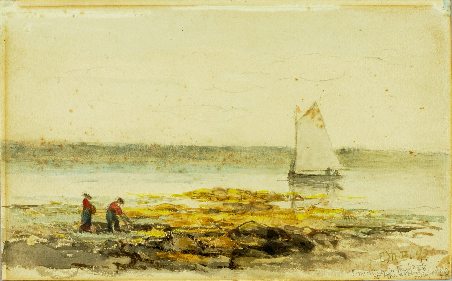 Edward Mitchell Bannister:Morning on the Shore,16x12"(A3)Poster