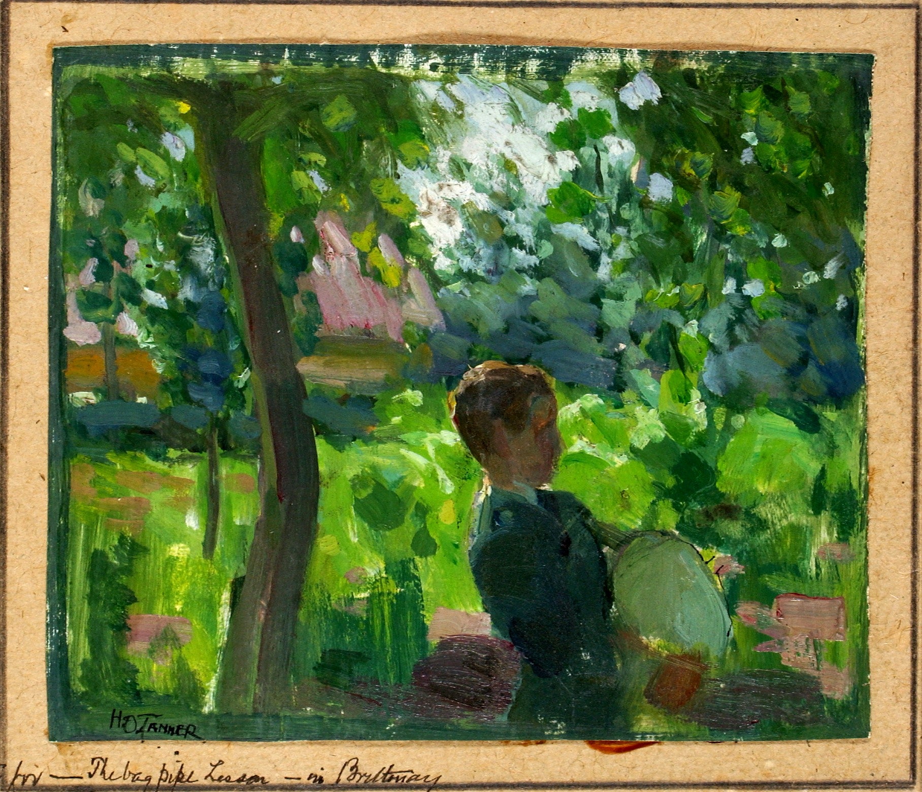 Henry Ossawa Tanner:Study for the Bagpipe Lesson,16x12"(A3)Poster