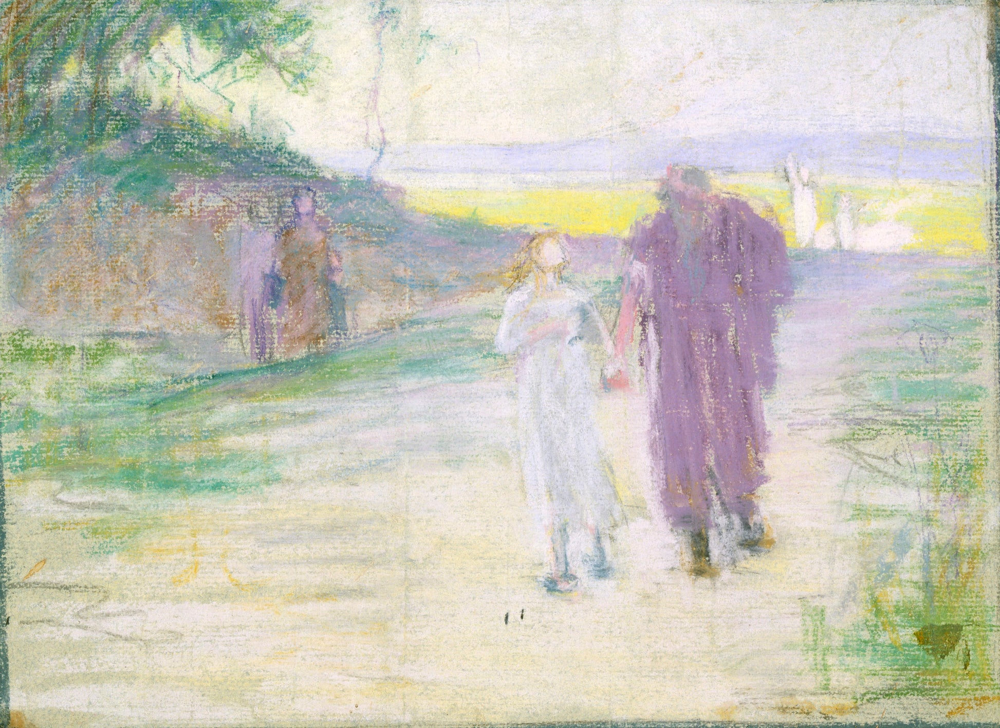 Henry Ossawa Tanner:Study for Flight to Egypt,16x12"(A3)Poster