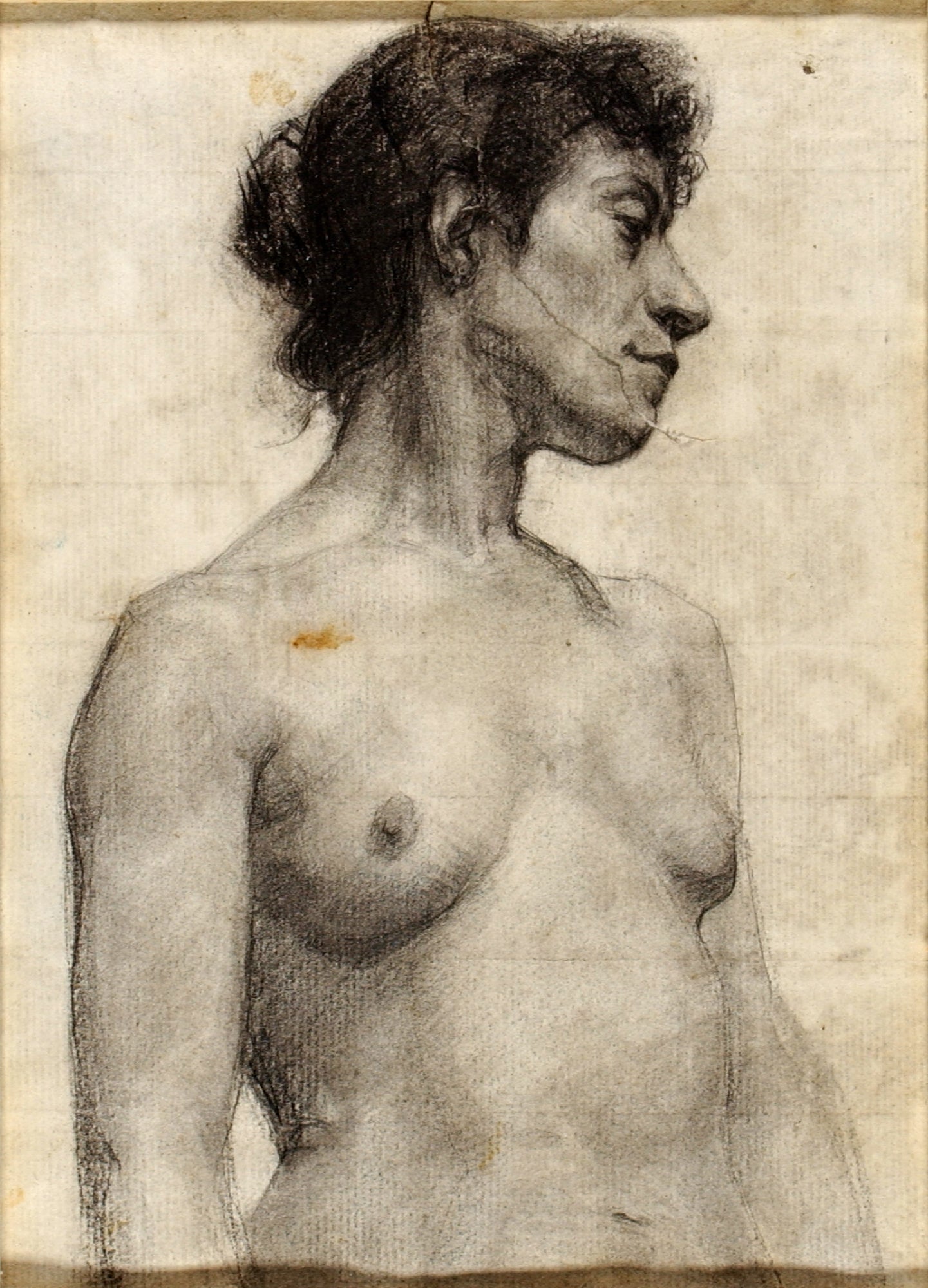 Henry Ossawa Tanner:Nude: Study of a Young Girl,16x12"(A3)Poster