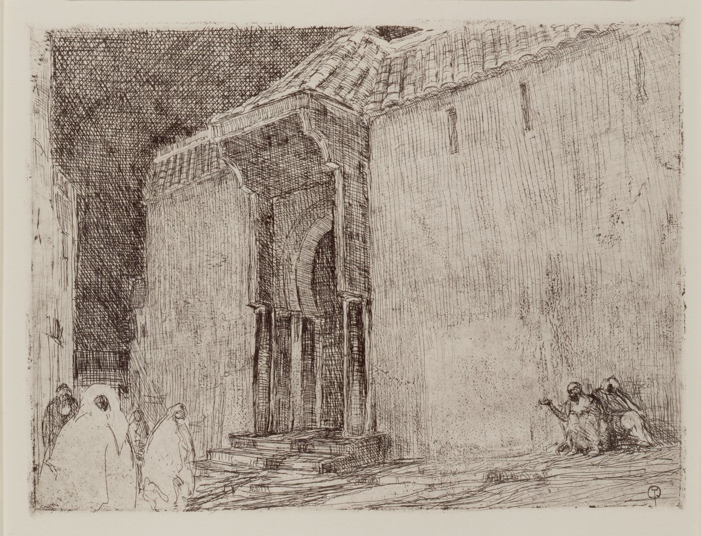 Henry Ossawa Tanner:Mosque, Tangier,16x12"(A3)Poster