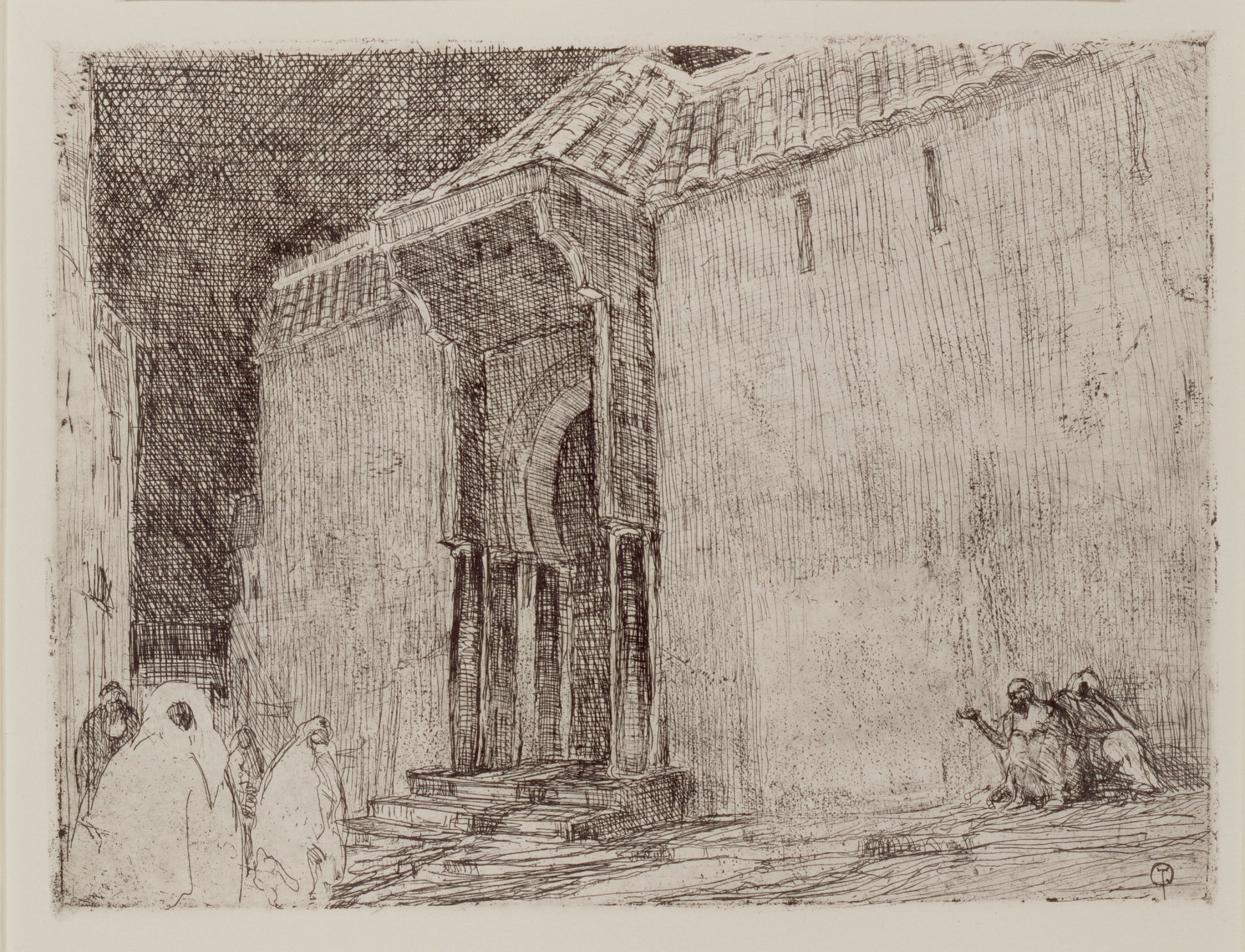 Henry Ossawa Tanner:Mosque, Tangier,16x12"(A3)Poster