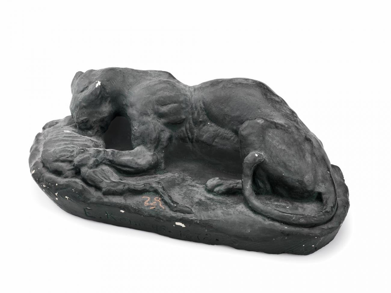 Edward Kemeys:Panther and Carcass,16x12"(A3)Poster
