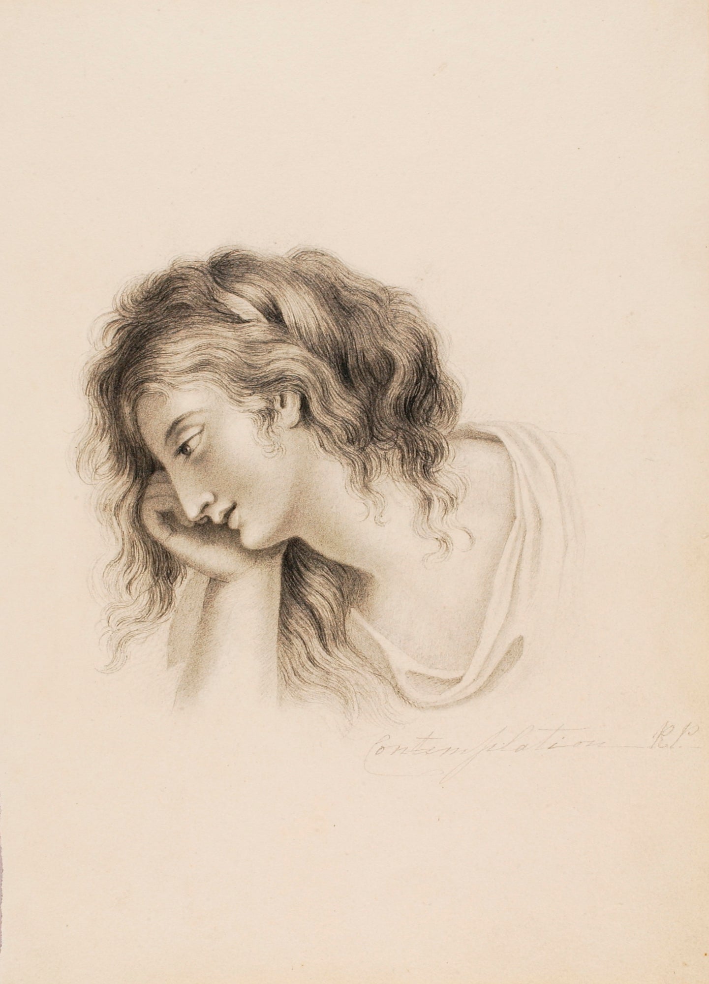 Rembrandt Peale:Contemplation,16x12"(A3)Poster