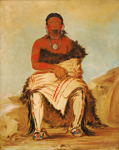 George Catlin:Lá-shah-le-stáw-hix, Man Chief, a Republican,16x12"(A3)Poster