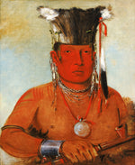 George Catlin:Sháw-da-mon-nee, There He Goes, a Brave,16x12"(A3)Poster