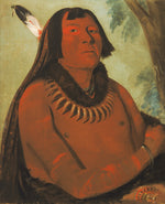 George Catlin:Mah-táhp-ta-a, Rushes through the Middle, a B,16x12"(A3)Poster