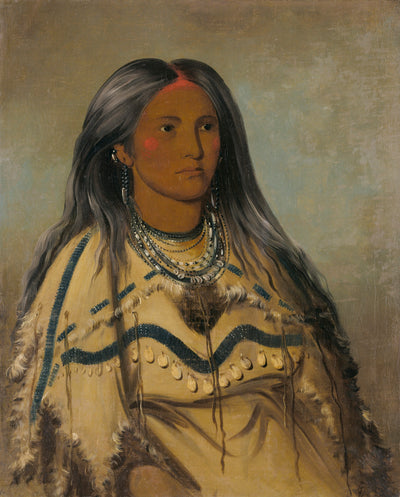 George Catlin:Sha-kó-ka, Mint, a Pretty Girl,16x12"(A3)Poster