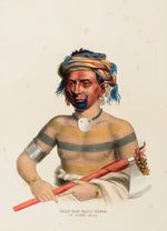 Charles Bird King:SHAU-HAU-NAPO-TINTA. AN IOWAY CHIEF.,16x12"(A3)Poster