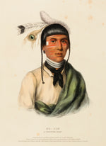 Charles Bird King:NO-TIN. A CHIPPEWA CHIEF., from History of,16x12"(A3)Poster