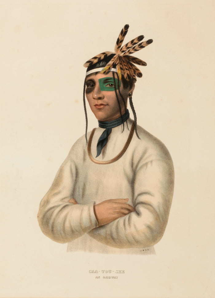 Charles Bird King:CAA-TOU-SEE. AN OJIBWAY., from History of ,16x12