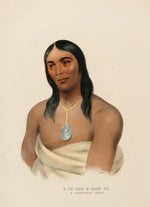 Charles Bird King:A-NA-CAM-E-GISH-CA. A CHIPPEWA CHIEF., fro,16x12"(A3)Poster