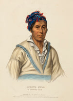 Charles Bird King:SPRING FROG. A CHEROKEE CHIEF, from Histor,16x12"(A3)Poster