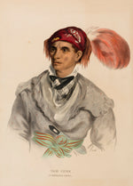 Charles Bird King:Tah-Chee (Dutch), A Cherokee Chief, from H,16x12"(A3)Poster