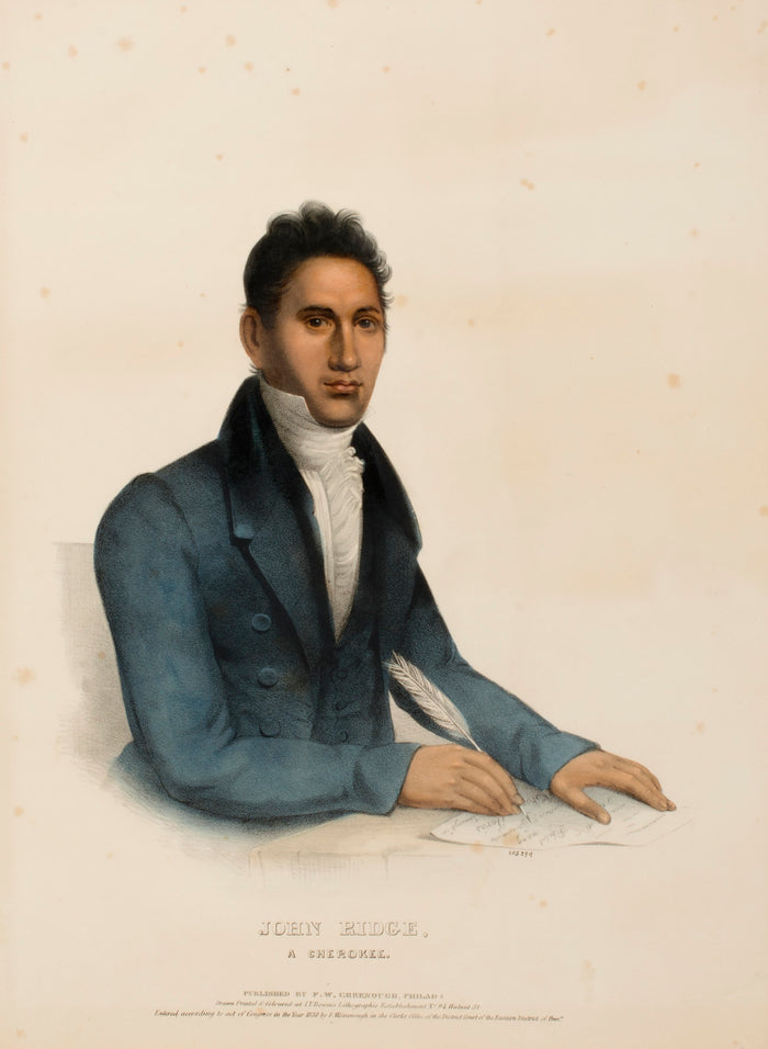 Charles Bird King:JOHN RIDGE, A CHEROKEE., from History of t,16x12