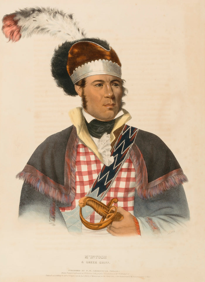 Charles Bird King:M'INTOSH. A CREEK CHIEF., from History of ,16x12