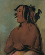 George Catlin:Pa-ris-ka-roó-pa, Two Crows, the Younger,16x12"(A3)Poster