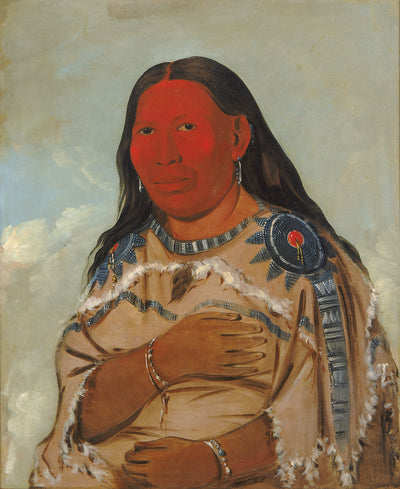 George Catlin:Wife of Two Crows,16x12"(A3)Poster