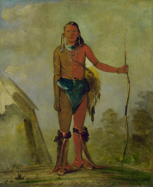 George Catlin:Aih-no-wa, The Fire, a Fox Medicine Man,16x12"(A3)Poster