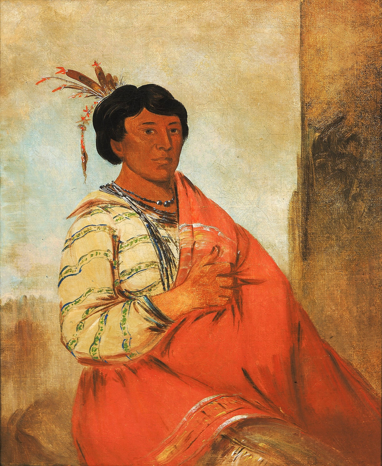 George Catlin:Gaw-záw-que-dung, He Who Halloes,16x12"(A3)Poster