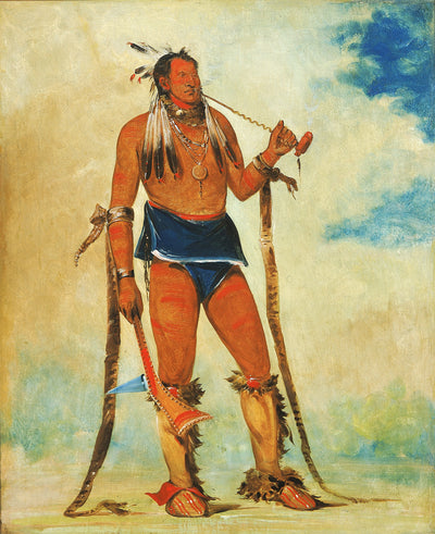 George Catlin:Wah-chee-háhs-ka, Man Who Puts All Out of Doo,16x12"(A3)Poster