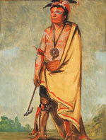 George Catlin:No-ak-chóo-she-kaw, He Who Breaks the Bushes,16x12"(A3)Poster