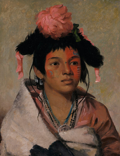 George Catlin:Tcha-káuk-o-ko-máugh, Great Chief, a Boy,16x12"(A3)Poster