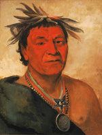 George Catlin:O-ho-páh-sha, Small Whoop, a Distinguished Wa,16x12"(A3)Poster