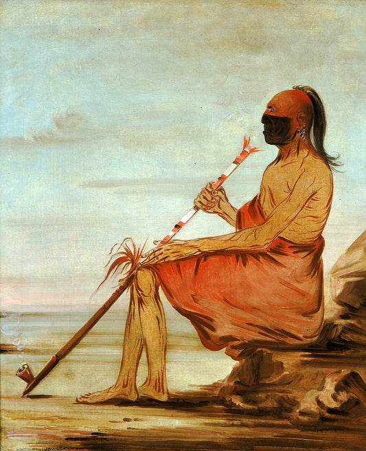 George Catlin:Coo-coo-coo, The Owl, an Aged Chief,16x12"(A3)Poster