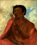 George Catlin:On-sáw-kie, The Sauk, in the Act of Praying,16x12"(A3)Poster