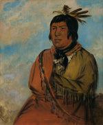 George Catlin:Na-pów-sa, Bear Traveling at Night, a Chief,16x12"(A3)Poster