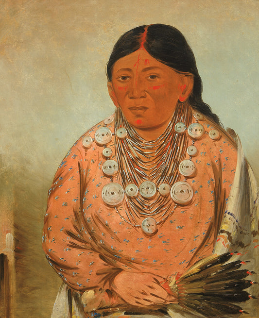 George Catlin:A'h-tee-wát-o-mee, a Woman,16x12"(A3)Poster