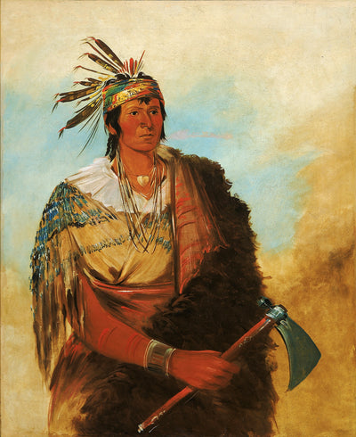 George Catlin:Go-to-ków-páh-ah, Stands by Himself, a Disti,16x12"(A3)Poster