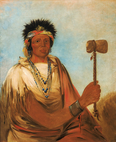 George Catlin:Men-són-se-ah, Left Hand, a Warrior,16x12"(A3)Poster