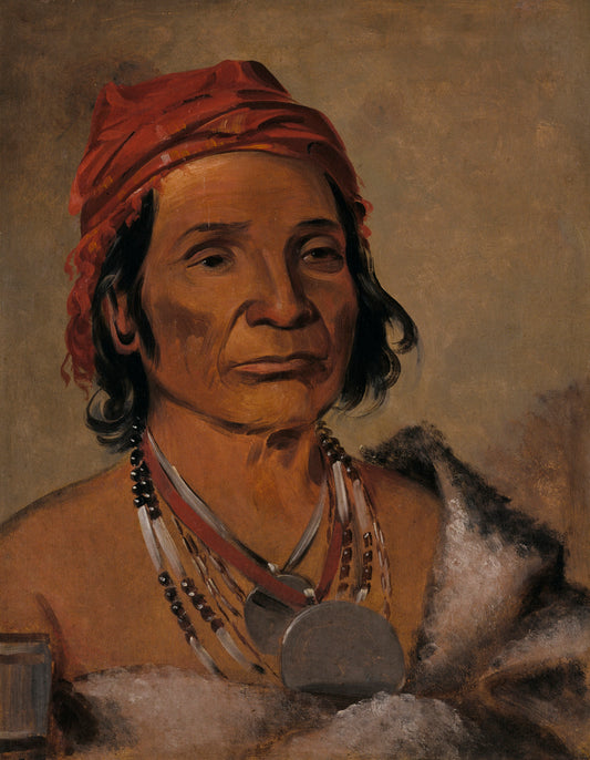 George Catlin:Deep Lake, an Old Chief,16x12"(A3)Poster