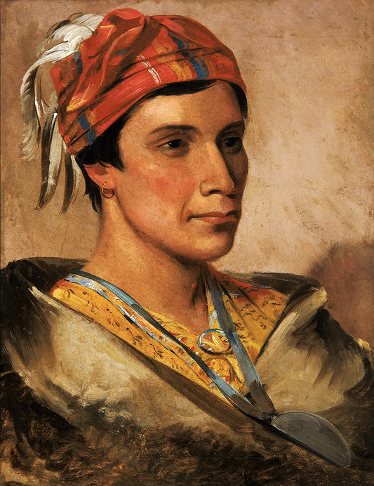 George Catlin:Bread, Chief of the Tribe,16x12"(A3)Poster