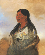 George Catlin:Hón-je-a-pút-o, Wife of Bear-catcher,16x12"(A3)Poster