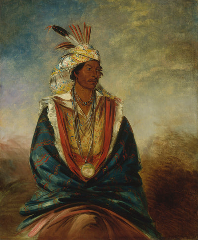 George Catlin:Tel-maz-há-za, a Warrior of Distinction,16x12"(A3)Poster