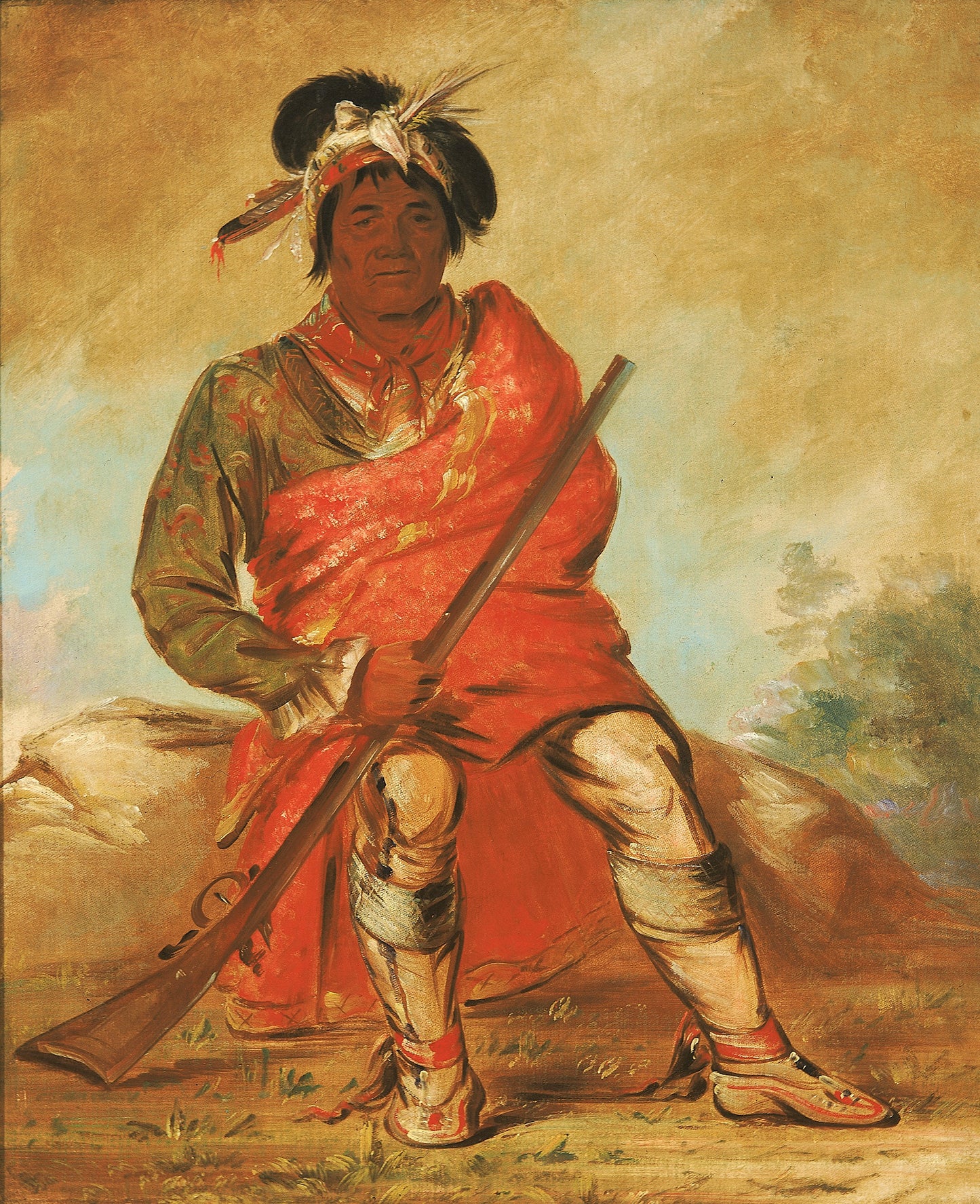 George Catlin:Eteh-ée-fix-e-co, Deer Without a Heart, a Chi,16x12"(A3)Poster