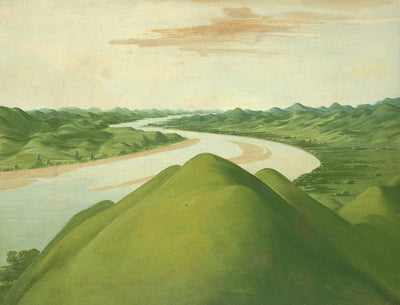 George Catlin:View in the "Cross Timbers," Texas,16x12"(A3)Poster