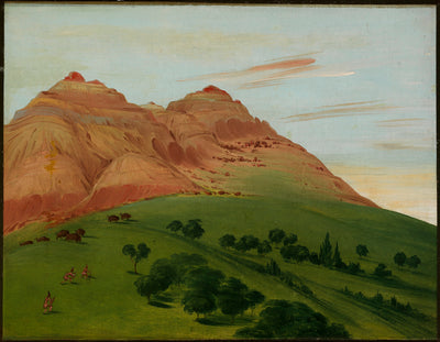 George Catlin:View in the Grand Detour, 1900 Miles above St.,16x12"(A3)Poster