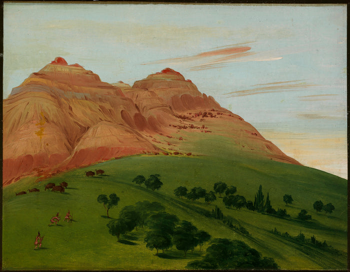 George Catlin:View in the Grand Detour, 1900 Miles above St.,16x12