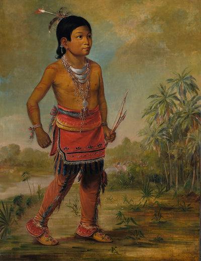 George Catlin:Osceola Nick-a-no-chee, a Boy,16x12"(A3)Poster