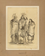 George Catlin:Group of Algonquian and Iroquoian Indian--no. ,16x12"(A3)Poster