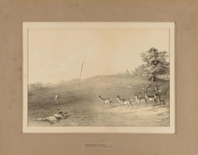 George Catlin:Indians Hunting Antelope--no. 20,16x12"(A3)Poster