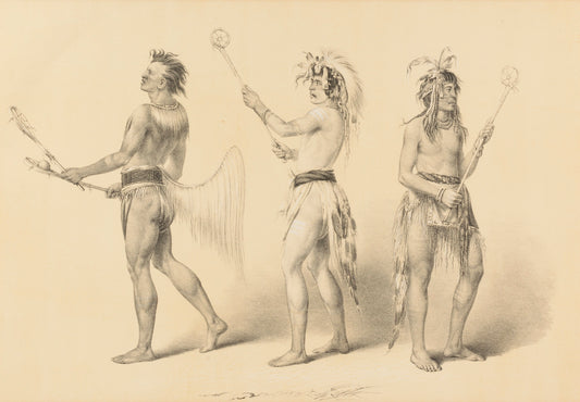 George Catlin:Ballplayers--no. 21,16x12"(A3)Poster