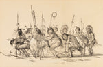 George Catlin:Indians in a Circle, Dancing--no. 30,16x12"(A3)Poster