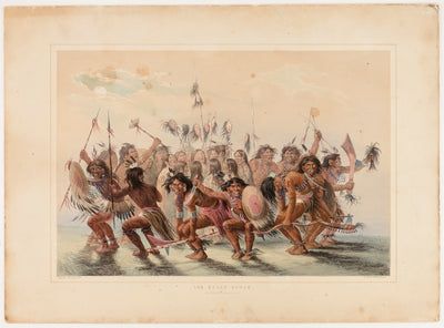 George Catlin:The Scalp Dance,16x12"(A3)Poster