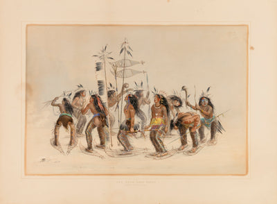 George Catlin:Snowshoe Dance--no. 14,16x12"(A3)Poster